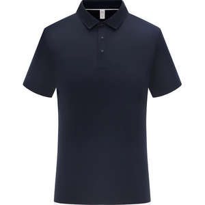 Polo promotionnel en nylon anti-humidité coupe ample été noir blanc bleu marine turquoise gris discret - Product Image 3