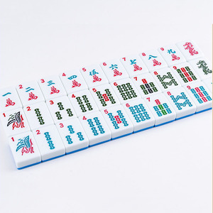 Customizable Acrylic 144-166 Tiles Modern Luxury 4-Player Eco-Friendly Automatic Poker <b>Mahjong</b> <b>Set</b> Portable 2-Layer Gambling - Product Image 3