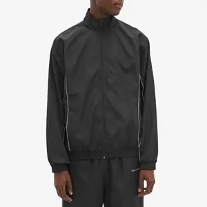 Jaquetas masculinas personalizadas, jaquetas pretas soltas de pulverização, com gola, lazer, exercício, moda
