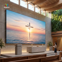 Duvara Monte Edilen P1.25 P1.53 İç Mekan LED Reklam Ekranı, Kilise ve Perakende Mağazaları için Kesintisiz Birleştirme Sabit LED Duvar