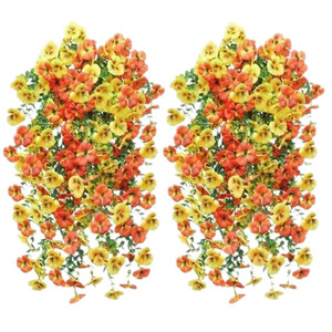 ดอกไม้ประดิษฐ์ Sunshine Flower Language ต้นแพนซี่ปลอม 80 กรัม สำหรับตกแต่งสวนกลางแจ้ง งานแต่งงาน และบ้าน ไม่ต้องบำรุงรักษา - Product Image 5