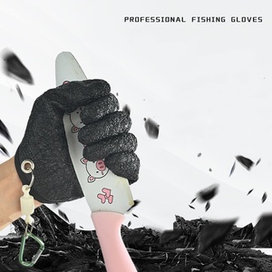 Guantes de pesca – Recubiertos de látex, antideslizantes, protección contra pinchazos y arañazos – Guantes profesionales para pescar para pescadores, mano izquierda/derecha - Product Image 2