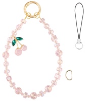 Chaîne de téléphone portable en cristal de diamant, cordon portable, pendentif pour téléphone, porte-clés pour femme