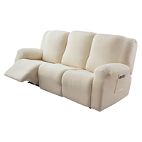 Jacquard élastique canapé housses à motifs géométriques plaine décor à la maison Relax fauteuil protecteur paresseux garçon inclinable canapé couverture