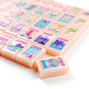 US Stock Factory Direct,Eco-friendly Acrylic American Mahjong <strong>Set</strong>, Durable 160 Tiles with Carry Case,American Mahjong <strong>Set</strong> - Product Image 3