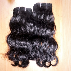 Extensiones de Cabello Humano Remy 100% Natural Ondulado Indio 12A Sin Procesar, Venta al por Mayor, Doble Trama a Máquina, Todos los Colores - Product Image 1