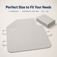 AOSEN Almohadilla de Posicionamiento Lavable con Asas, Absorbente, Impermeable de 4 Capas, para Incontinencia en Ancianos y Personas Postradas en Cama
