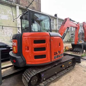 Excavatrice sur chenilles Hitachi ZX68USR d'occasion, moteur d'origine, queue courte, pour travaux de terrassement en espace restreint, bon état, prête à l'emploi - Product Image 3
