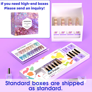 Vendeeni 24 색 반사 디스코 젤 스파클 글리터 젤 폴란드어 키트 개인 라벨 오래 지속되는 매니큐어 매니큐어 젤 세트 - Product Image 6