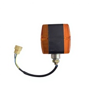 KaiHua KH-JSD Feu de signalisation latéral universel 85mm étanche ambre 12-24V à LED double face pour chariot élévateur et véhicule de chantier