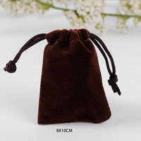 10x15cm petit sac en velours anneau collier Bracelet boucle d'oreille velours cordon sac pochette à bijoux pour emballage cadeau