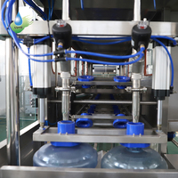 Machine de remplissage automatique de bouteilles de 5 gallons, machine de mise en bouteille d'eau en fût, ligne de production de mise en bouteille d'eau en fût de 20 litres
