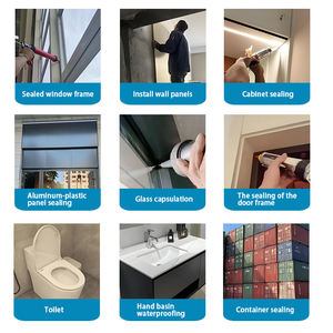 Colle de silicone neutre à forte liaison pour les panneaux publicitaires en aluminium-plastique et la construction en bois 300ml de mastic adhésif - Product Image 2