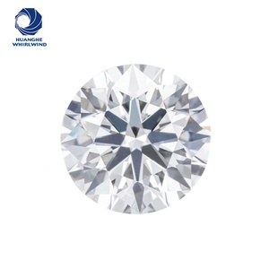 Moissanita suelta de diamante VVS creada en laboratorio con corte brillante redondo, precio al por mayor, disponible en colores rosa, azul, Morado, verde y blanco - Product Image 1