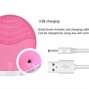 Brosse nettoyante pour le visage à usage domestique, marque privée, pour soins personnels de la peau, nettoyant facial sonique en silicone, brosse nettoyante pour le maquillage - Product Image 3