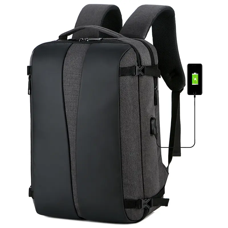Mochila personalizada con Usb para ordenador portátil, mochila profesional de alta calidad, hecha en China