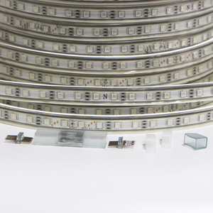 Bande lumineuse <span class=keywords><strong>LED</strong></span> RGB, 220, 110/5050 V, étanche IP65, <span class=keywords><strong>rouleau</strong></span> flexible, ruban de lumière avec corde double couleur, pour l'extérieur, 50/100m - Product Image 3