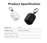 Ensemble de voyage de qualité supérieure, support de téléphone portable, haut-parleur magnétique sans fil portable, déclencheur d'appareil photo, mini haut-parleur Bluetooth TWS pour l'extérieur