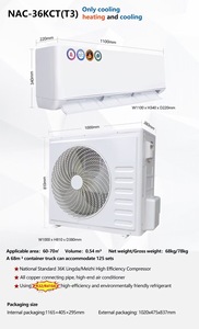 Climatisation split 36000 BTU, refroidissement uniquement, adaptée aux hôtels familiaux, économie d'énergie et faible niveau sonore, classe A+++, climatiseur portable - Product Image 6