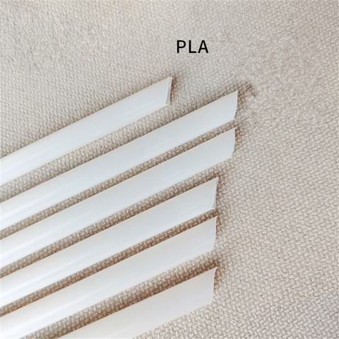 12Mm Straight Non Plastic Biodegradable Pla Straw Drinking Spoon Straws