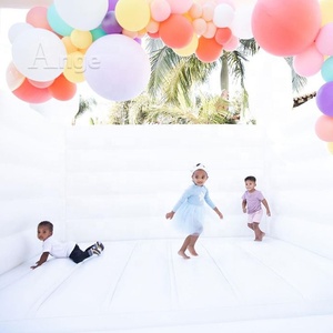 Château gonflable de luxe commercial tout blanc pour mariage, château gonflable pour enfants, maison de rebond gonflable blanche - Product Image 4