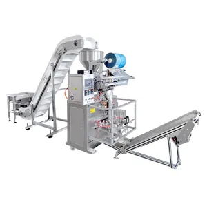 Triangular package particle packaging machine for package particle articles and that like.