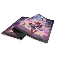 Tapis de jeu personnalisé avec logo, 14x24 pouces, carré, imprimé par sublimation, base en caoutchouc naturel, pour accessoires de jeu de bureau