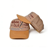 Gorra Trucker de Malla con Estampado 3D de Moda, Bordada, Deportiva, para Ciclismo, Playa, Pesca, de 5 Paneles, 100% Algodón