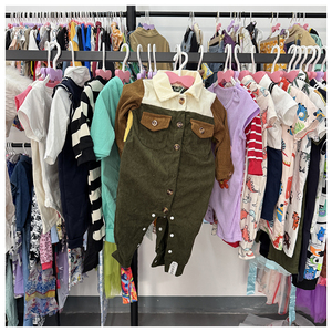 Lots en gros unisexes de vêtements haut de gamme pour bébés garçons, style mode, nouvelle collection, ensemble combinaison pour enfants, blanc - Product Image 3