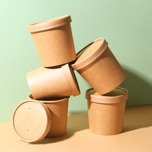 Tùy chỉnh thiết kế trực tiếp cung cấp Nhà máy nóng bán giấy kraft mì cốc cho thực phẩm Trung Quốc - Product Image 1