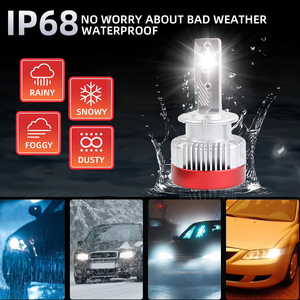 Bombillas LED para Faros Delanteros, Actualizadas, 180W, 6000k, D1S D2S D3S D4S, Xenón HID a LED, Tres Tubos de Cobre, Serie D, Canbus - Product Image 5