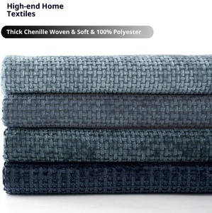 Almofada de Sofá Moderna em Chenille Tricotada com Agulha Grossa, Geométrica, Antiácaro, Personalizável, Macia, 100% Poliéster para Casa - Product Image 2