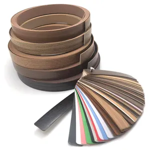 Hoge Kwaliteit Meubilair Woodgrain En Effen Kleur Pvc Rand Banding Tape