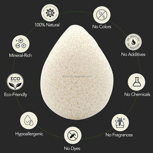 Éponge <span class=keywords><strong>de</strong></span> maquillage en <span class=keywords><strong>konjac</strong></span> naturel en forme <span class=keywords><strong>de</strong></span> goutte d'eau avec logo personnalisé et marque privée, éponge exfoliante pour le corps et le visage, en <span class=keywords><strong>charbon</strong></span> <span class=keywords><strong>de</strong></span> bois biologique - Product Image 3