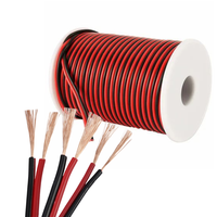 Câble électrique de raccordement à 2 broches rouge noir Auto 2 fils basse tension DC Wire for Car Audio Home Theater LED