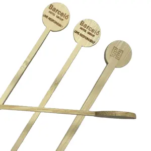 Custom text Bamboo Disposable 20CM Coffee Stirrers ,food grade High quality drink stirrers,Cocktail stirring stick