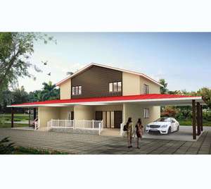 Casas Prefabricadas de Estructura de Acero Ligero de Diseño Moderno Personalizado, Almacenes de Estructura de Acero con Certificación ISO CE - Product Image 1