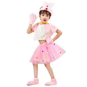 Costumes d'animaux pour filles, ensembles pour spectacles sur scène, avec chapeau et jupe, tenues d'animaux mignonnes pour la journée des enfants - Product Image 5