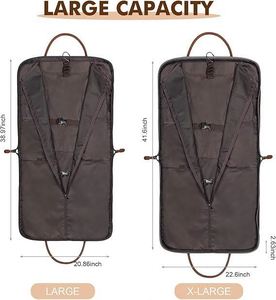 Campione gratuito all'ingrosso pieghevole borsa da trasporto con tracolla da <span class=keywords><strong>uomo</strong></span> borsa indumento appesa per valigia - Product Image 6