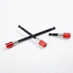 New Custom Design Black Electrophoretic Paint 250mm Strong Magnetic Drill Bit Extension Set