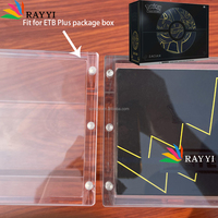 Boîte de présentation en acrylique RAY YI Elite Trainer Box Plus Version pour Zamazenta & Zacian Noir et Or ETB Plus