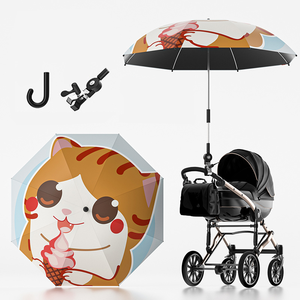 Gran oferta, soporte para paraguas, soporte para carrito <span class=keywords><strong>de</strong></span> empuje, silla <span class=keywords><strong>de</strong></span> Golf <span class=keywords><strong>de</strong></span> playa portátil, paraguas para cochecito <span class=keywords><strong>de</strong></span> bebé con abrazadera Universal ajustable - Product Image 1