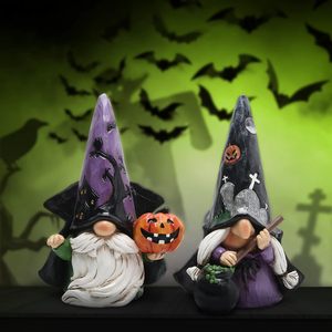 Decoraciones de Gnomos de Resina para Halloween, Hechas a Mano, Exquisitas y Artísticas, Estatuas de Brujas de Resina para Halloween, Color Personalizado - Product Image 3