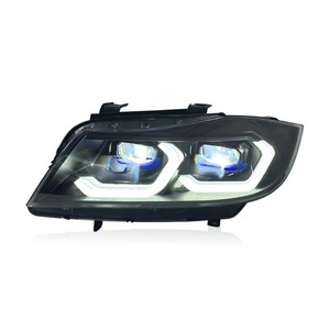 Đèn pha HETOP E90 2005-2012 3 Series Phiên bản đơn sắc vàng Phiên bản trắng Đèn Ikon nâng cấp LED DRL Ống kính <span class=keywords><strong>Laser</strong></span> cho BMW - Product Image 3