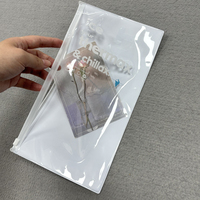 Sacs à fermeture éclair en plastique transparent blanc en vinyle personnalisé sac d'emballage de vêtement en PVC emballage de gant de vêtements imprimé de logo sacs à fermeture éclair