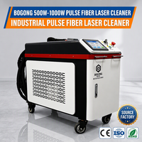 Nouvelle machine de nettoyage au laser à impulsions de fibres 500W/1000W, décapant de rouille portatif pour surfaces métalliques et non métalliques, refroidissement par eau, haute sécurité