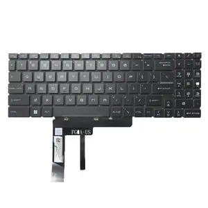 Клавиатура для ноутбука MSI GL76 многоцветная RGB с подсветкой на английском языке 9z. Nk1bn. J1d NSK-FG0JBN 1D черная