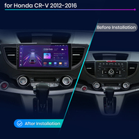 Radio de Coche Junsun V1 con CarPlay Inalámbrico y Android Auto, Navegación para Honda CRV CR-V 2012-2016, Autoradio Multimedia Personalizable