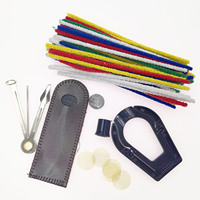 Kit d'accessoires pour fumeurs 3-en-1 : Ensemble de pipes à tabac droites personnalisables, directement de l'usine, avec grattoir et fil de coton