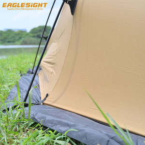 High-End 40D Nylon Silver Coated <b>Large</b> Dome <b>Tent</b> Luxury Waterproof PU Self-Standing 6-8 Person Camping <b>Tent</b> with One Bedroom - Product Image 6
